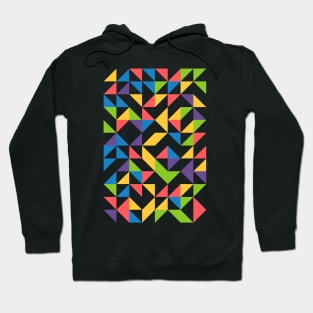 Creative Geometric Colourful Triangle Pattern #16 Hoodie